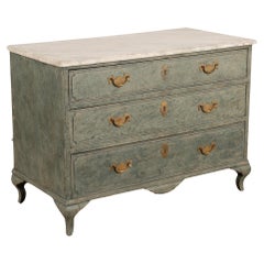 Painted Chest of Three Drawers, Sweden circa 1820-40