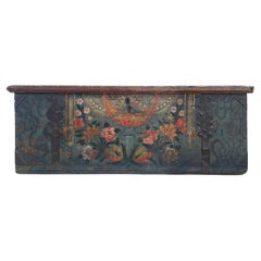 Painted Chest with Floral Decoration Early 19th Century