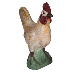 Painted Chicken of Concrete or Garden Ornament