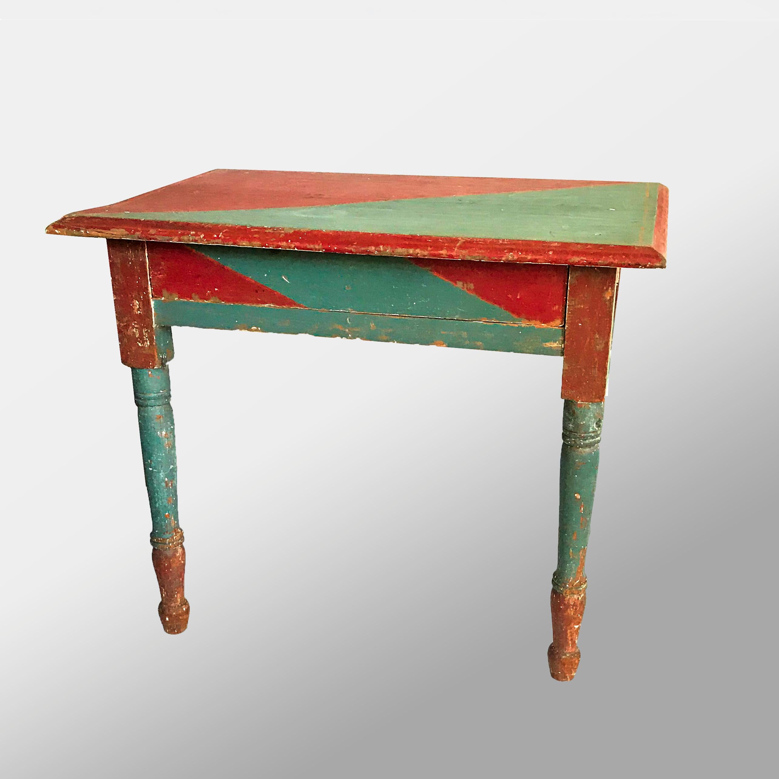 Hand-Painted Painted Child's Table