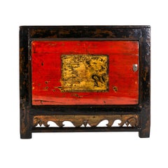 Antique Painted Chinese Cabinet