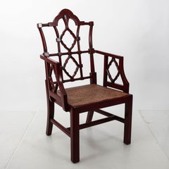 Bemalter chinesischer Sessel im Chippendale-Stil