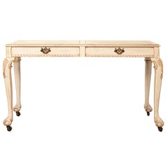 Painted Chippendale Ball and Claw Console Table
