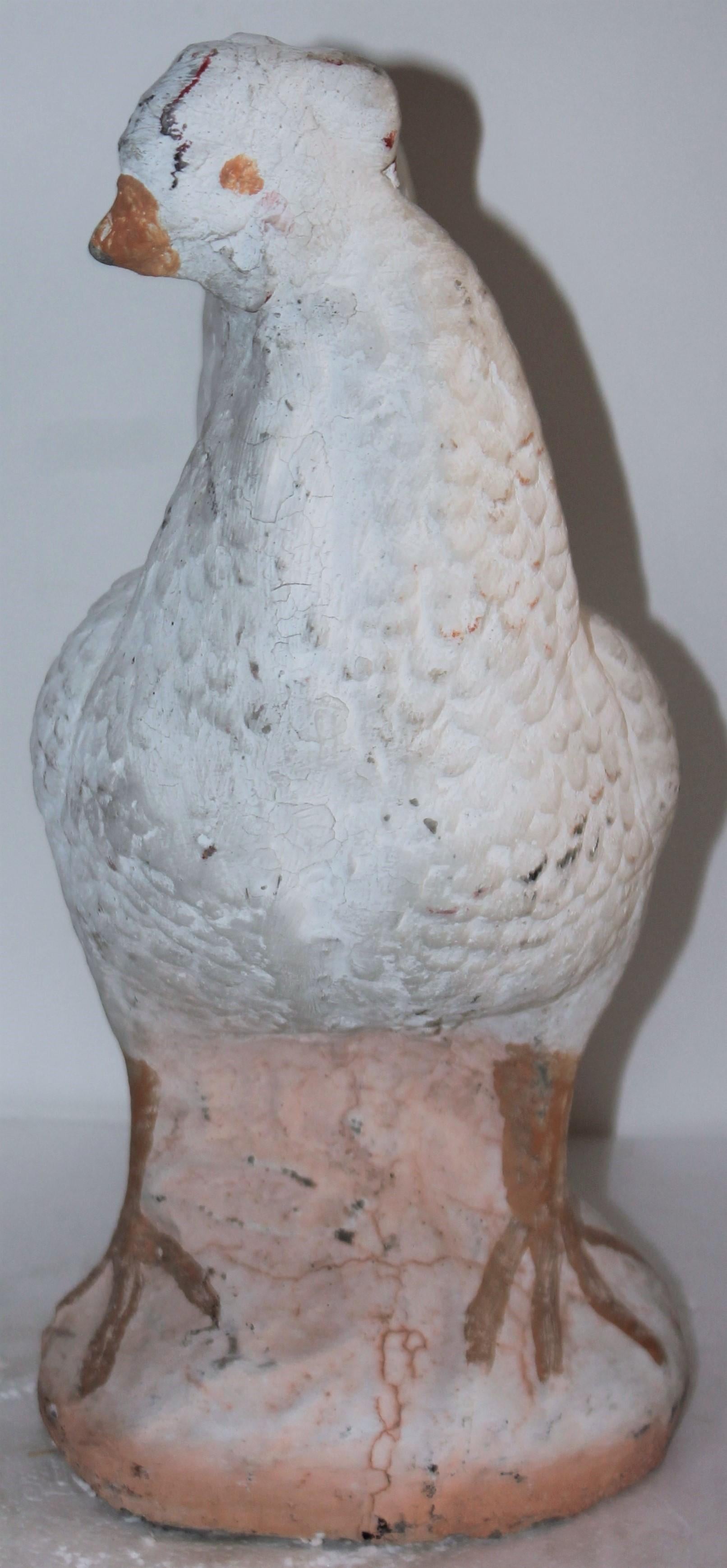 Gallo de hormigón pintado de la granja Adirondack en venta