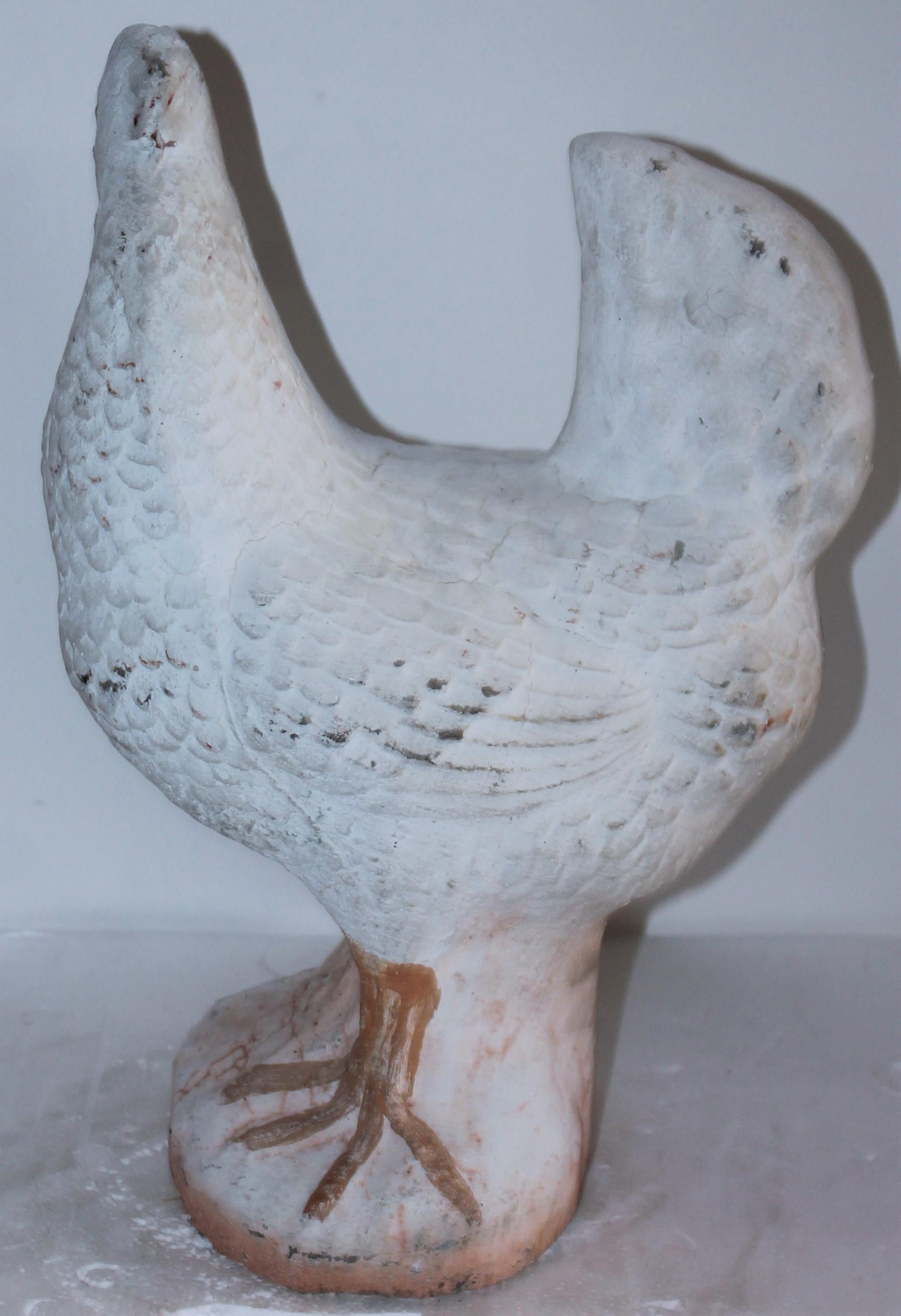 Adirondack Painted Concrete Rooster from the Farm For Sale