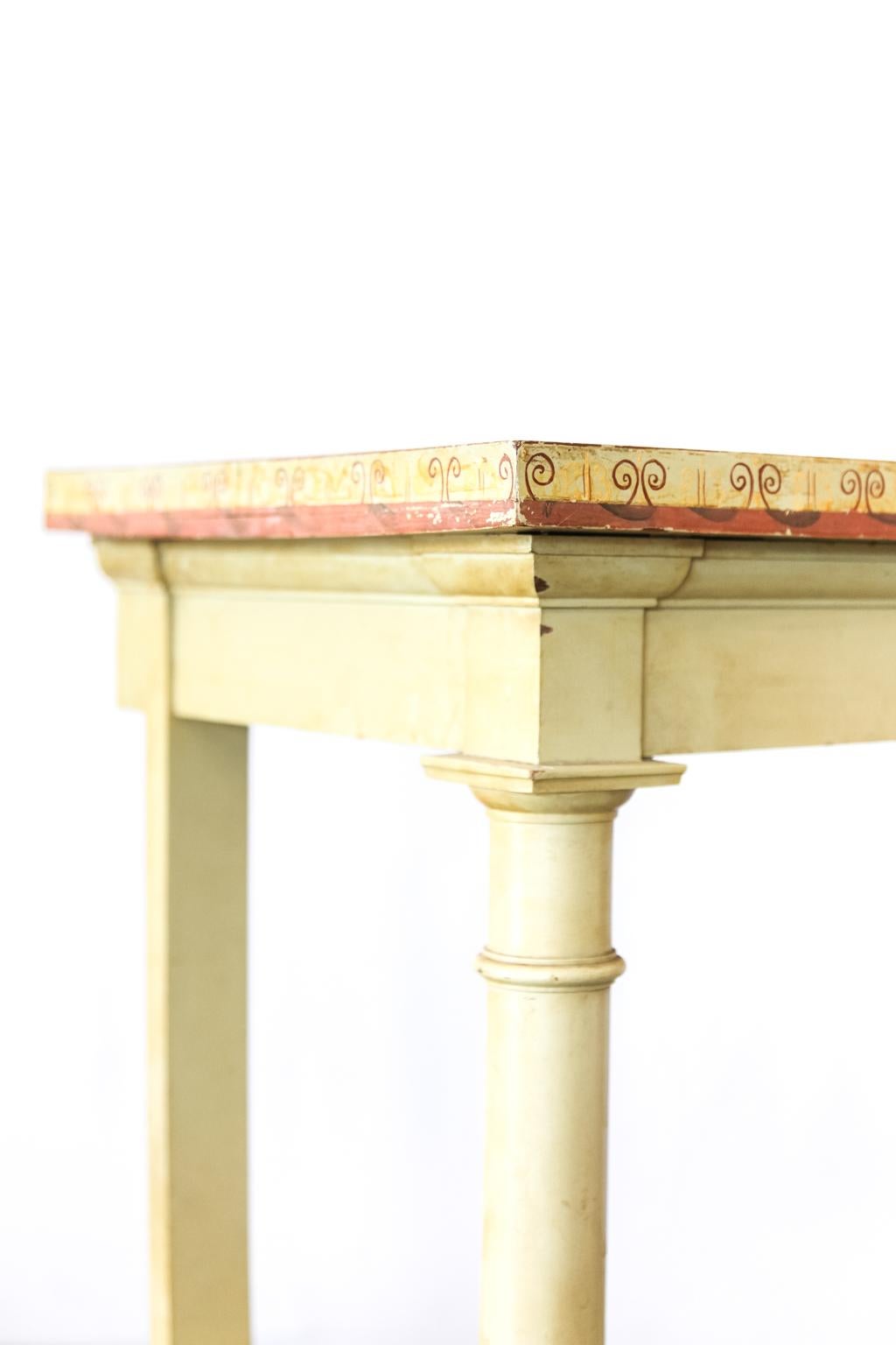 Painted Console Table For Sale 1