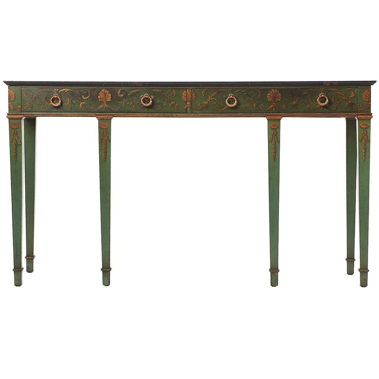 Painted Console Table at 1stDibs