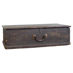 Painted Cook's & Confectioner's Box, Original Sign Writing, English 19th Century
