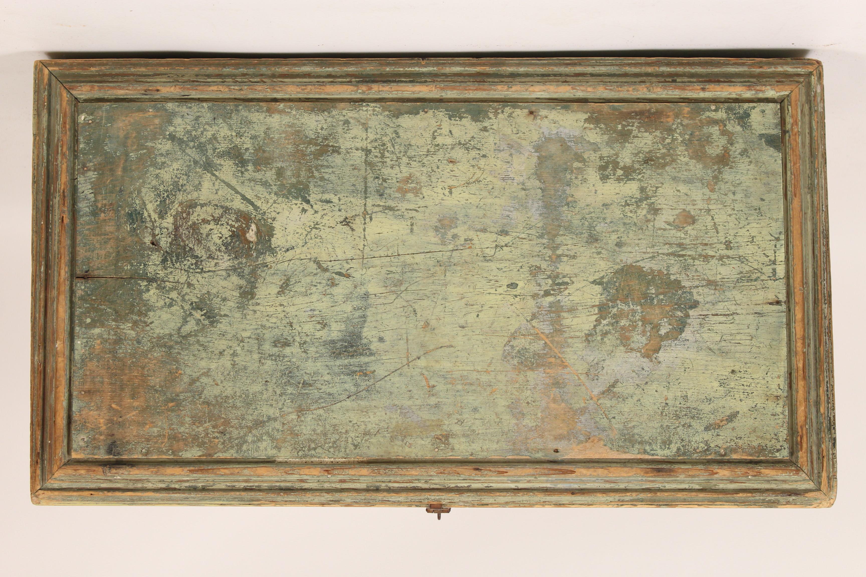 19th Century Painted Country Trunk