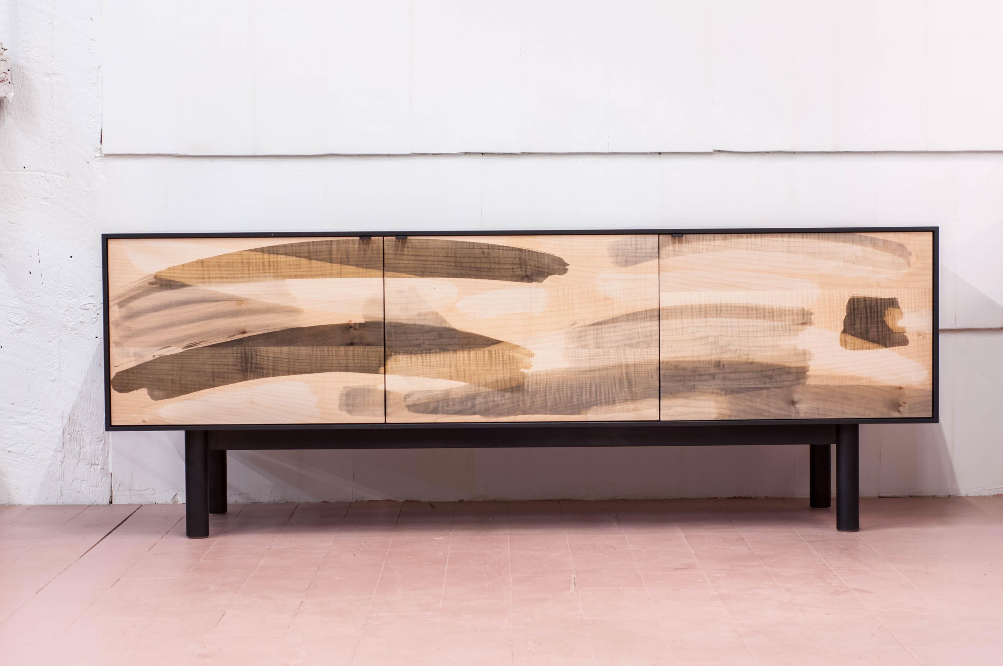Maple Painted Credenza