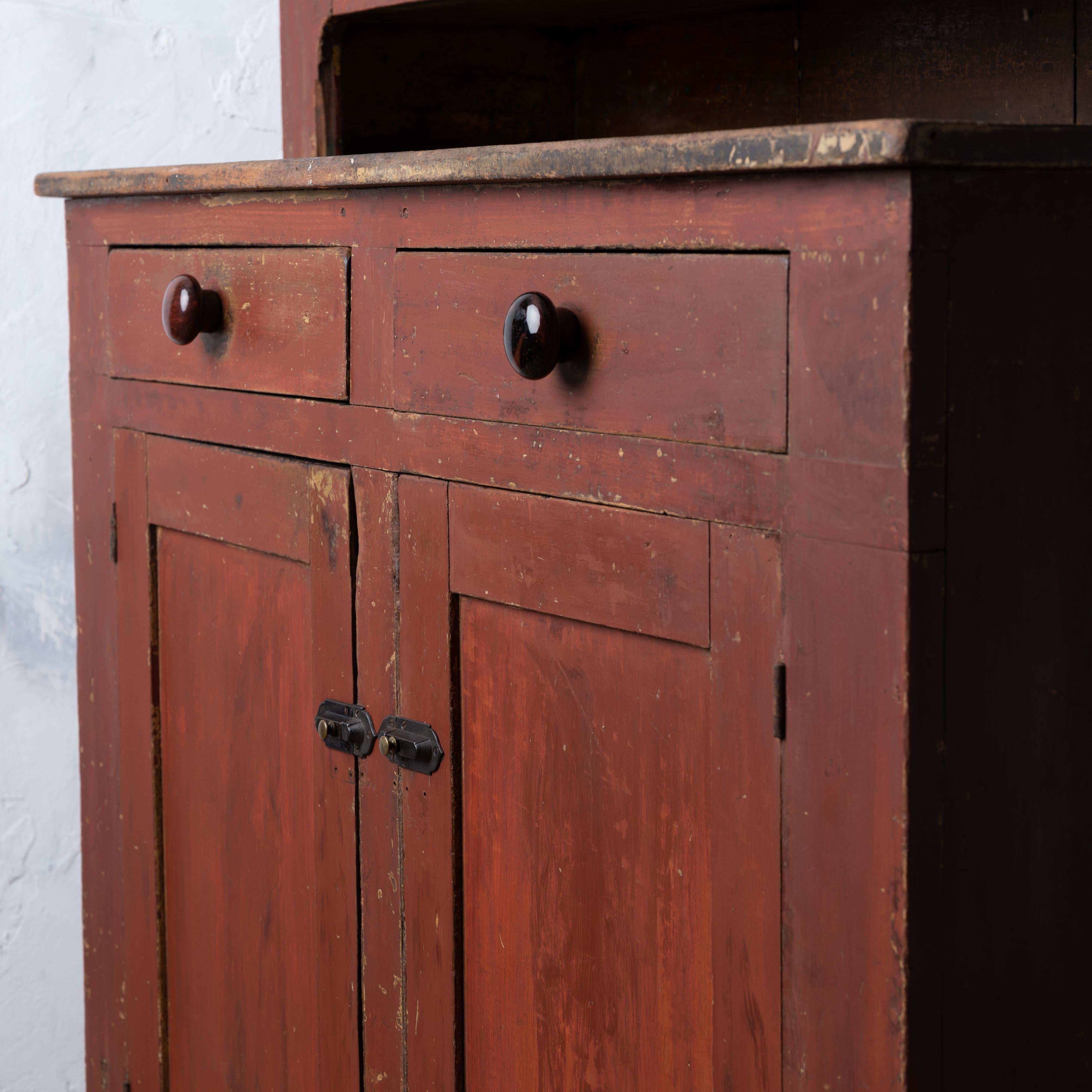 Hand-Crafted Painted Cupboard, 19th Century For Sale