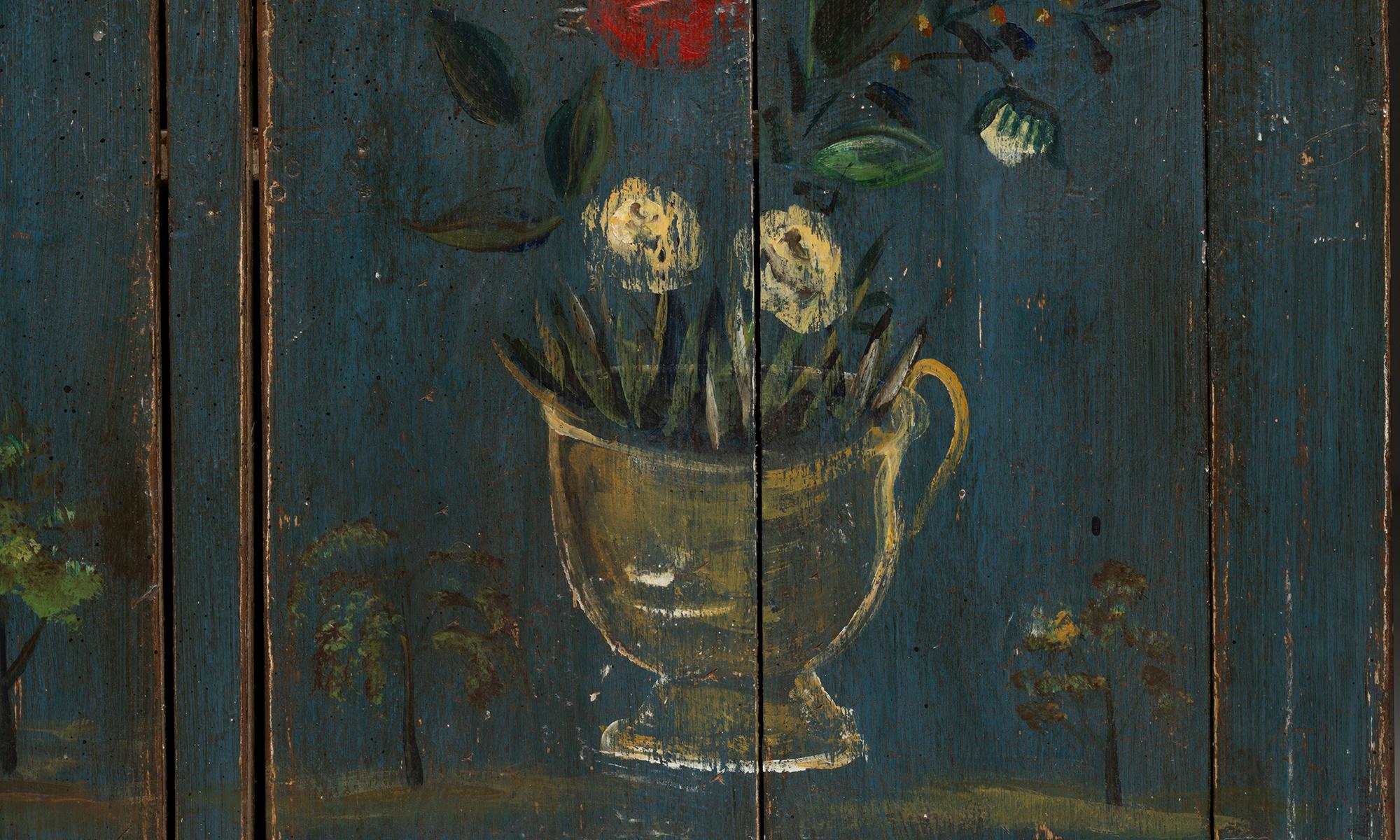 Armario pintado, América circa 1900 Madera en venta