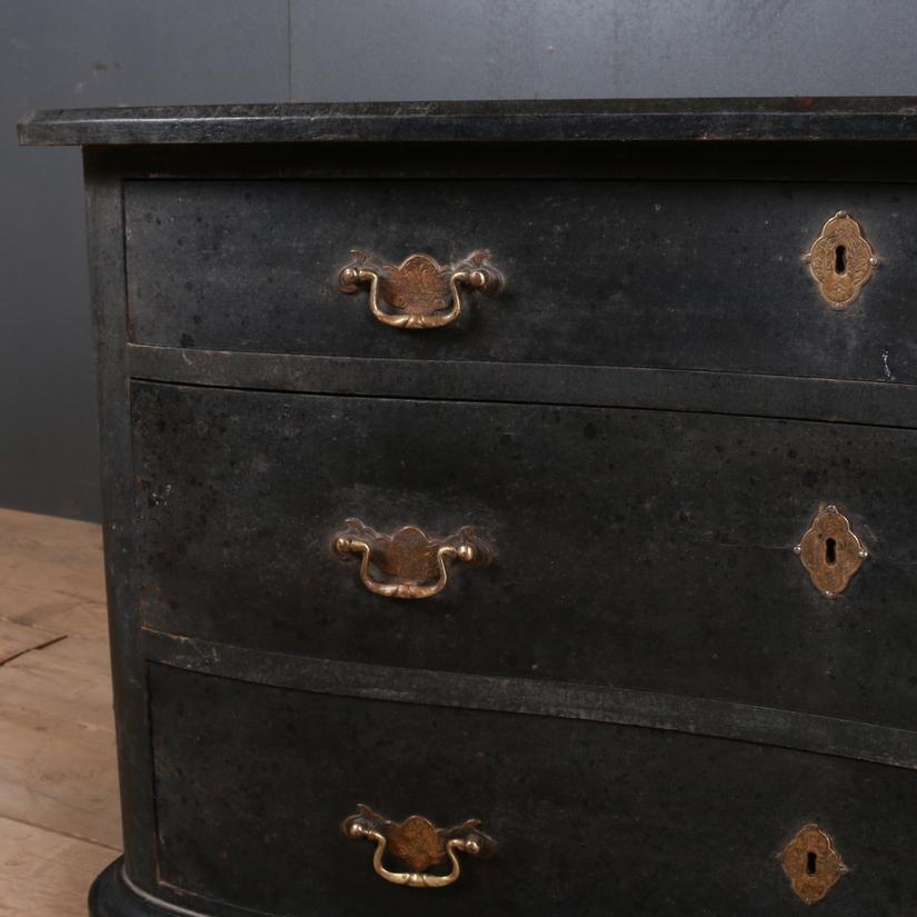 18th Century and Earlier Painted Danish Commode