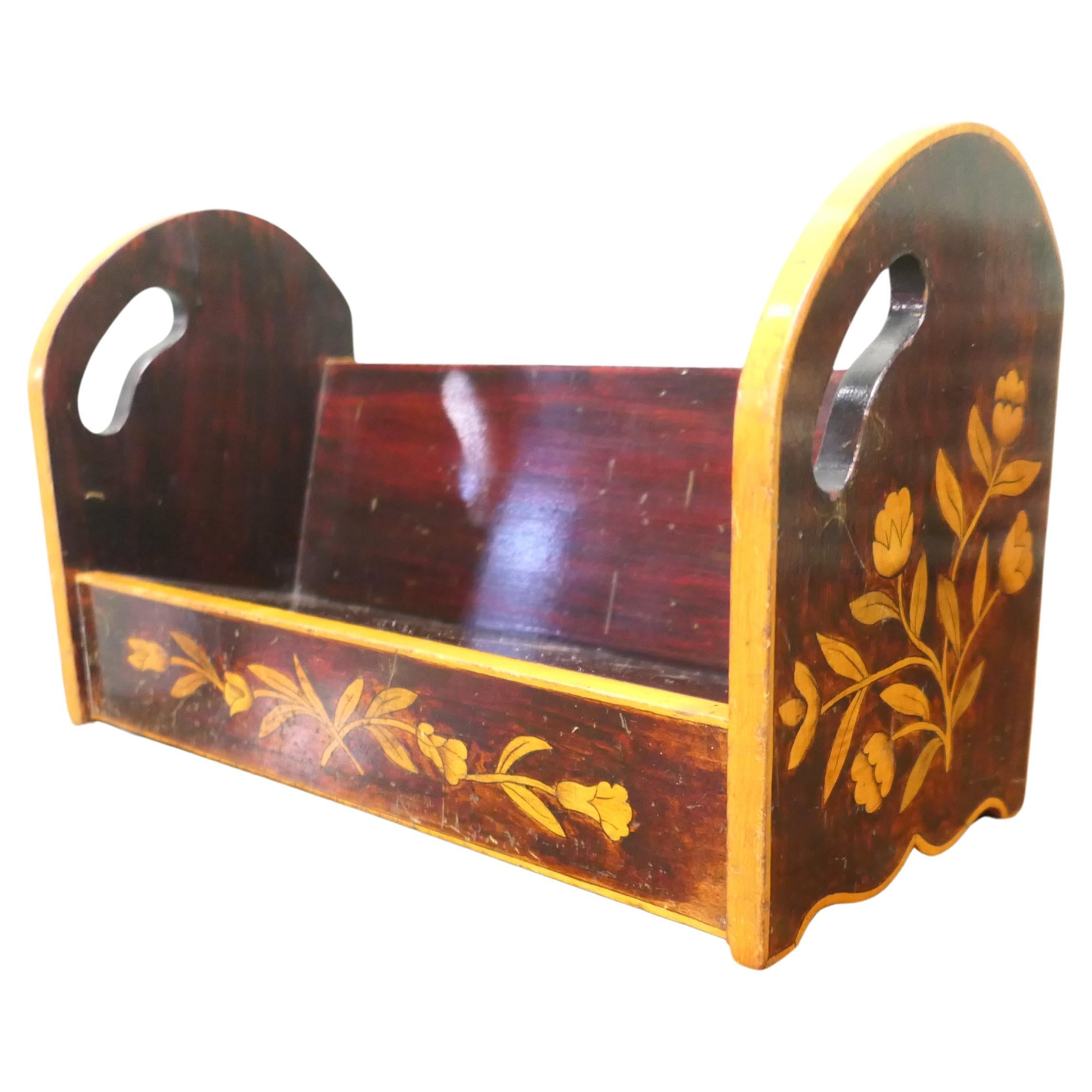 Painted Desk Top Book Trough A very attractive piece made in wood and painted For Sale