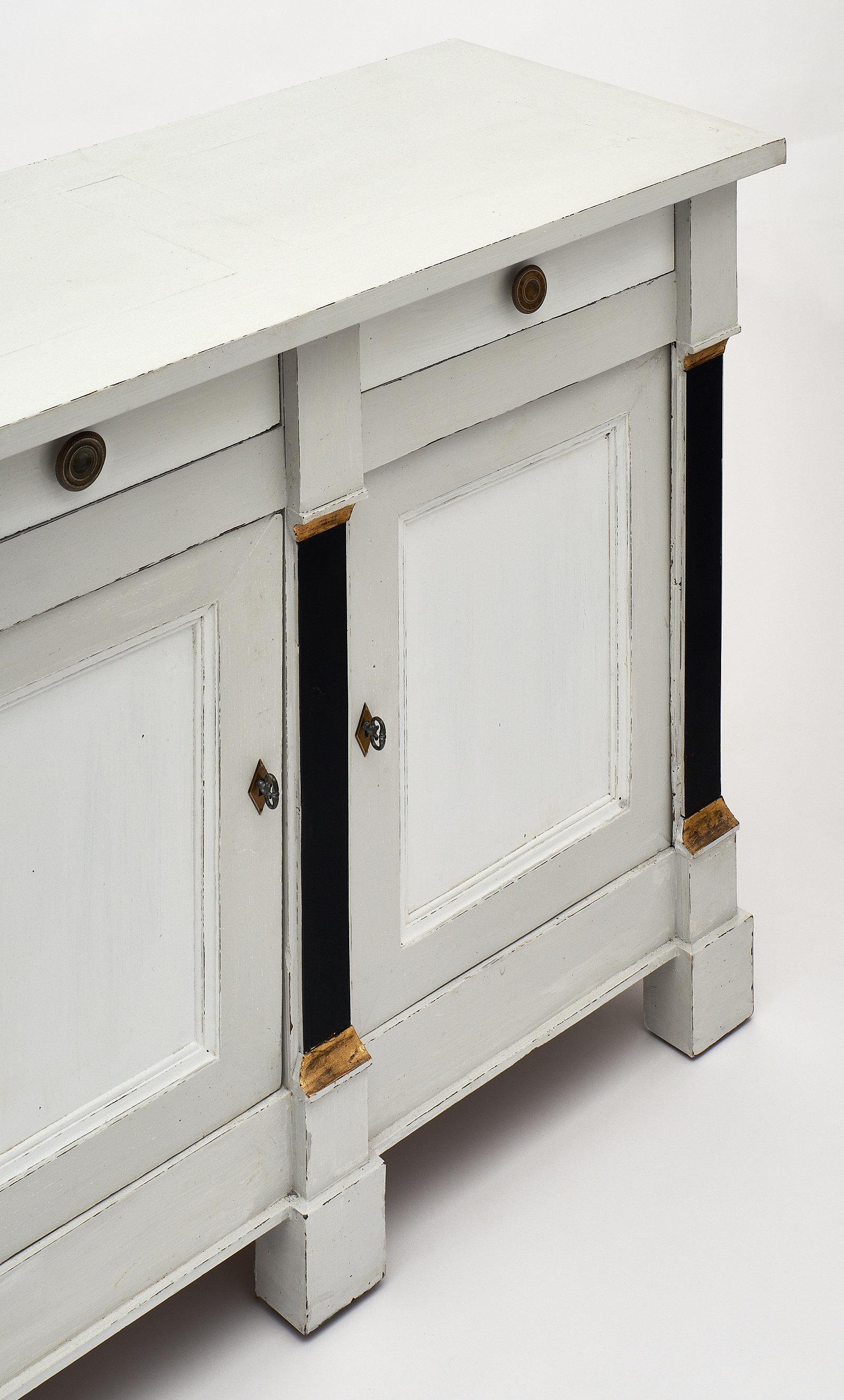 Hand-Painted Painted Directoire Style French Buffet