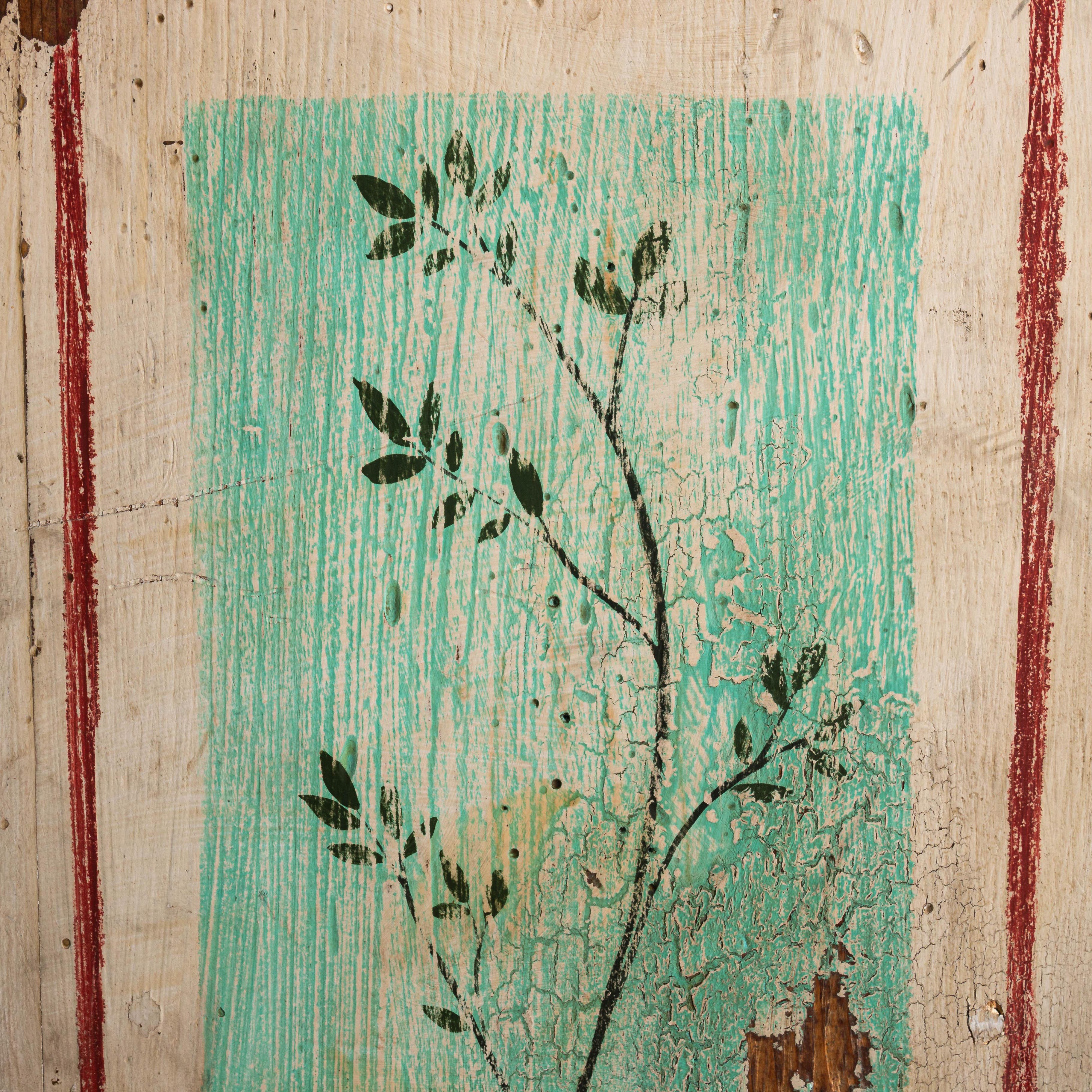 Painted Distressed Two-Door Cupboard 3