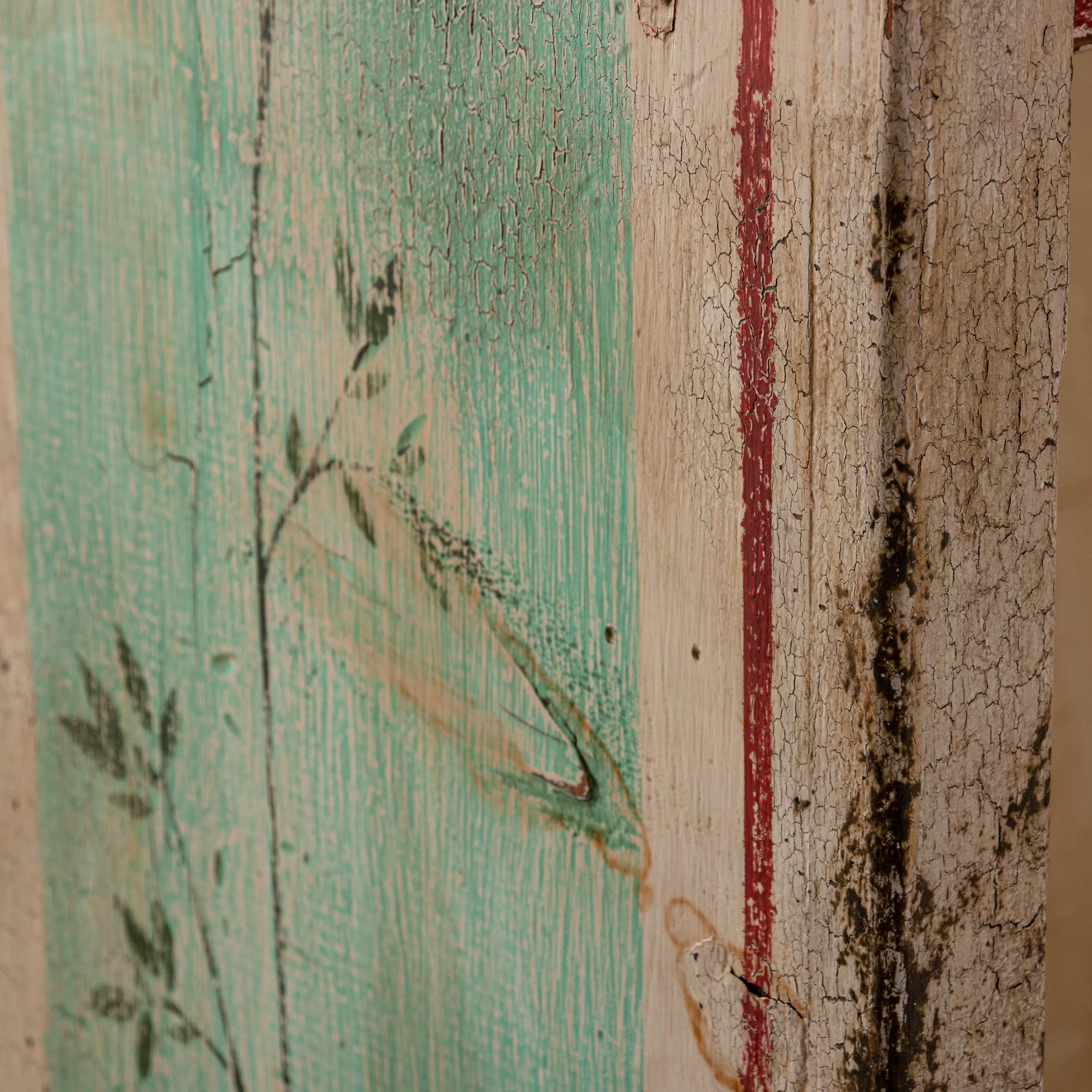 Painted Distressed Two-Door Cupboard 5