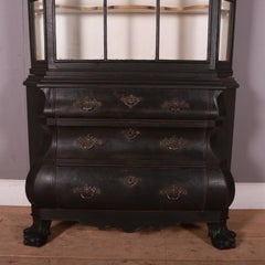 Painted Dutch Bombe Cupboard