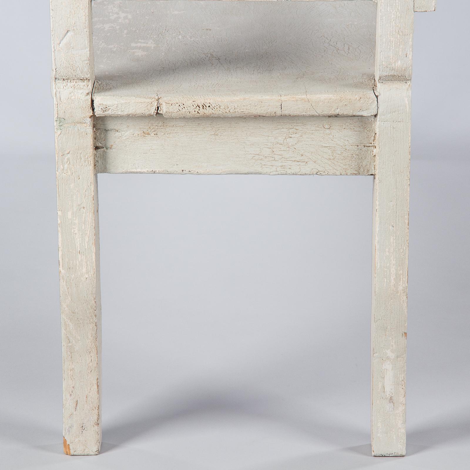 Painted Dutch Provincial Bench, Early 1900s 9
