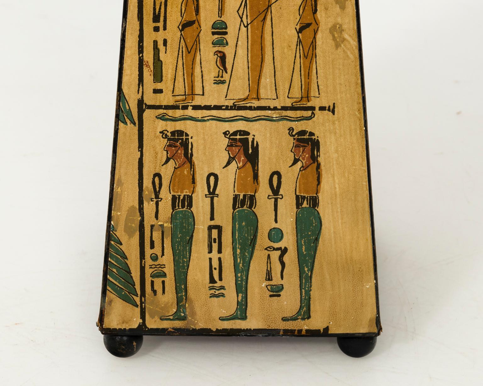 Painted Egyptian Obelisk For Sale 3