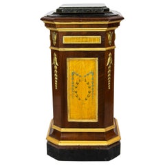 Painted English Four Sided Pedestal