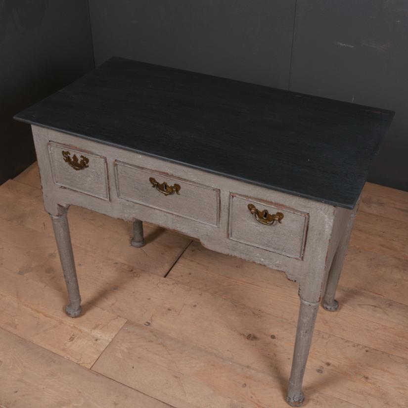 18th Century and Earlier Painted English Lowboy