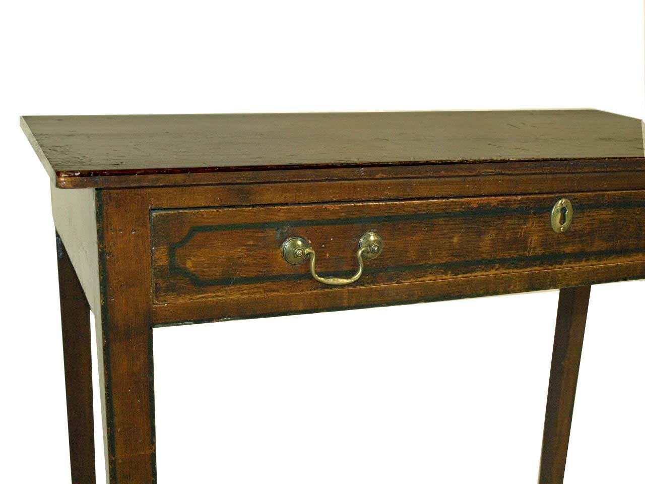 Painted English One Drawer Table In Good Condition For Sale In Wilson, NC