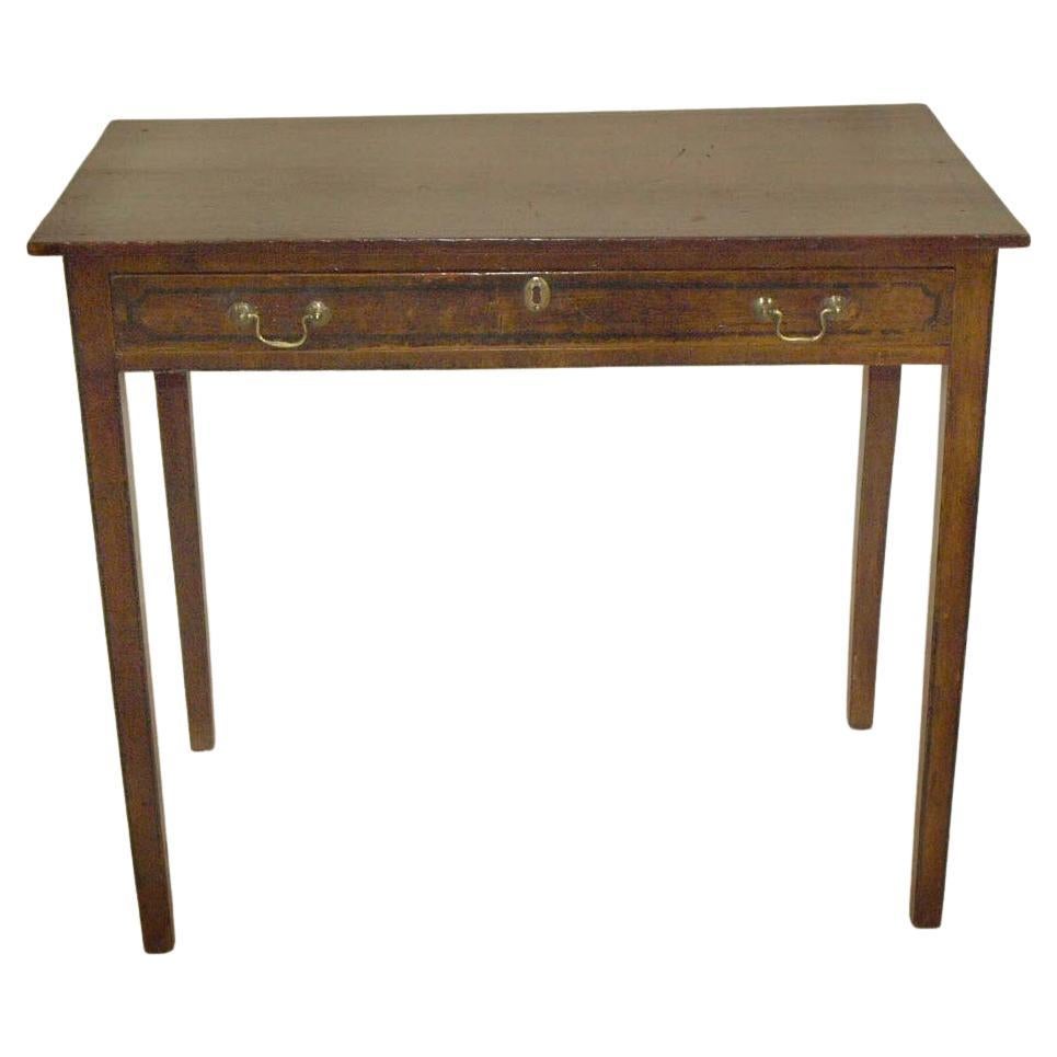 Painted English One Drawer Table For Sale