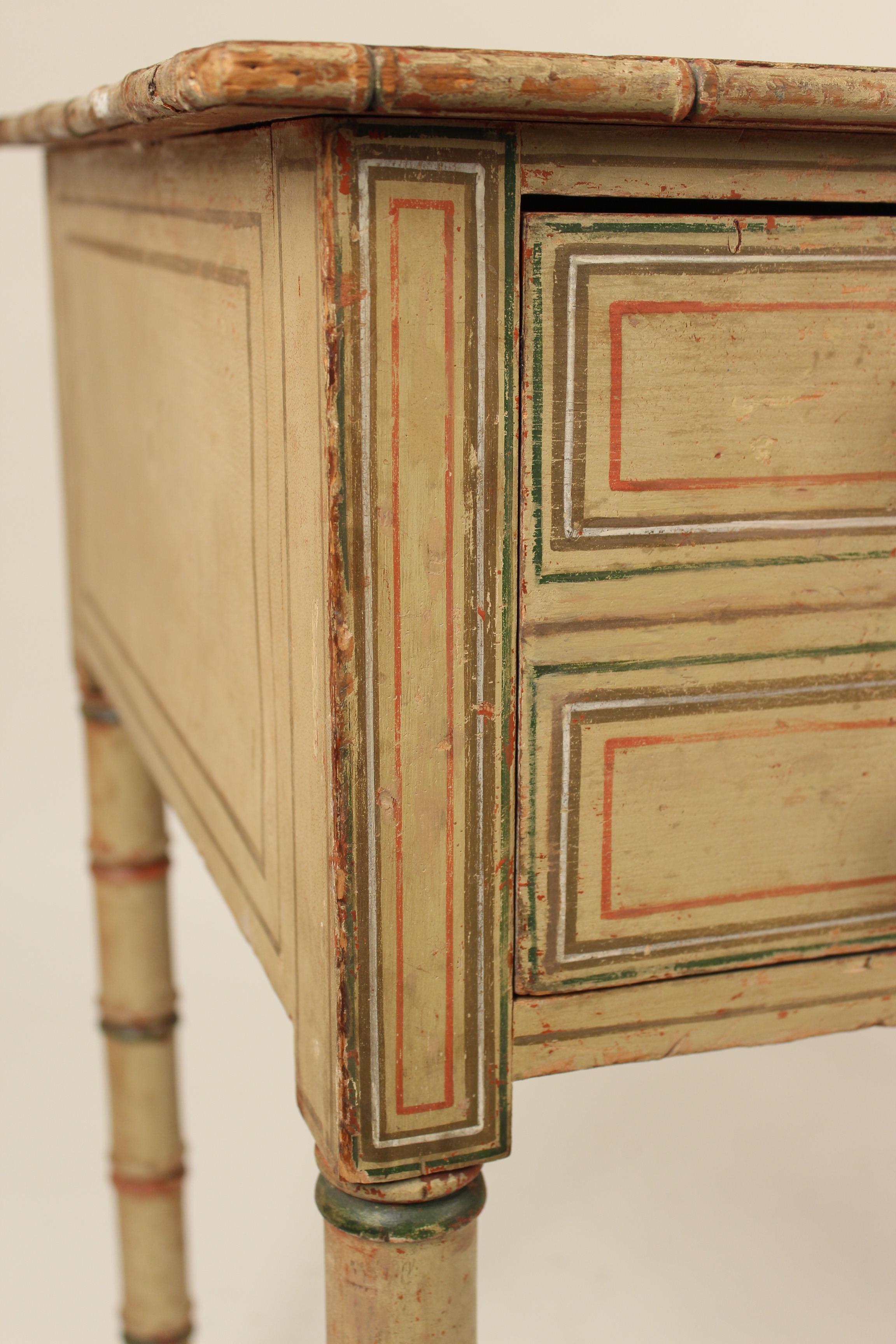 Painted English Regency Writing Table 5