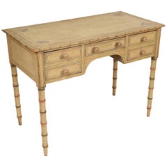 Antique Painted English Regency Writing Table