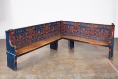 Painted Farmhouse Corner Bench