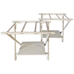 Painted Faux Bamboo Luggage Racks, Sold Singly