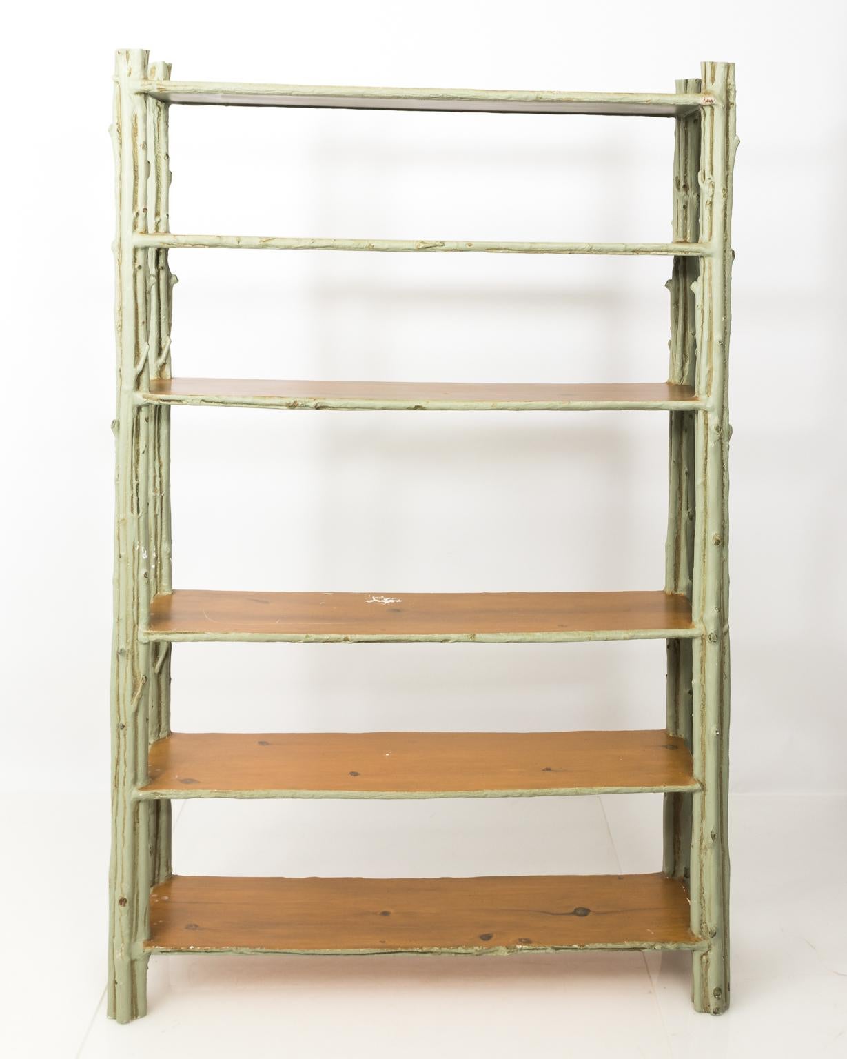 Painted Faux Bois Etagere 6