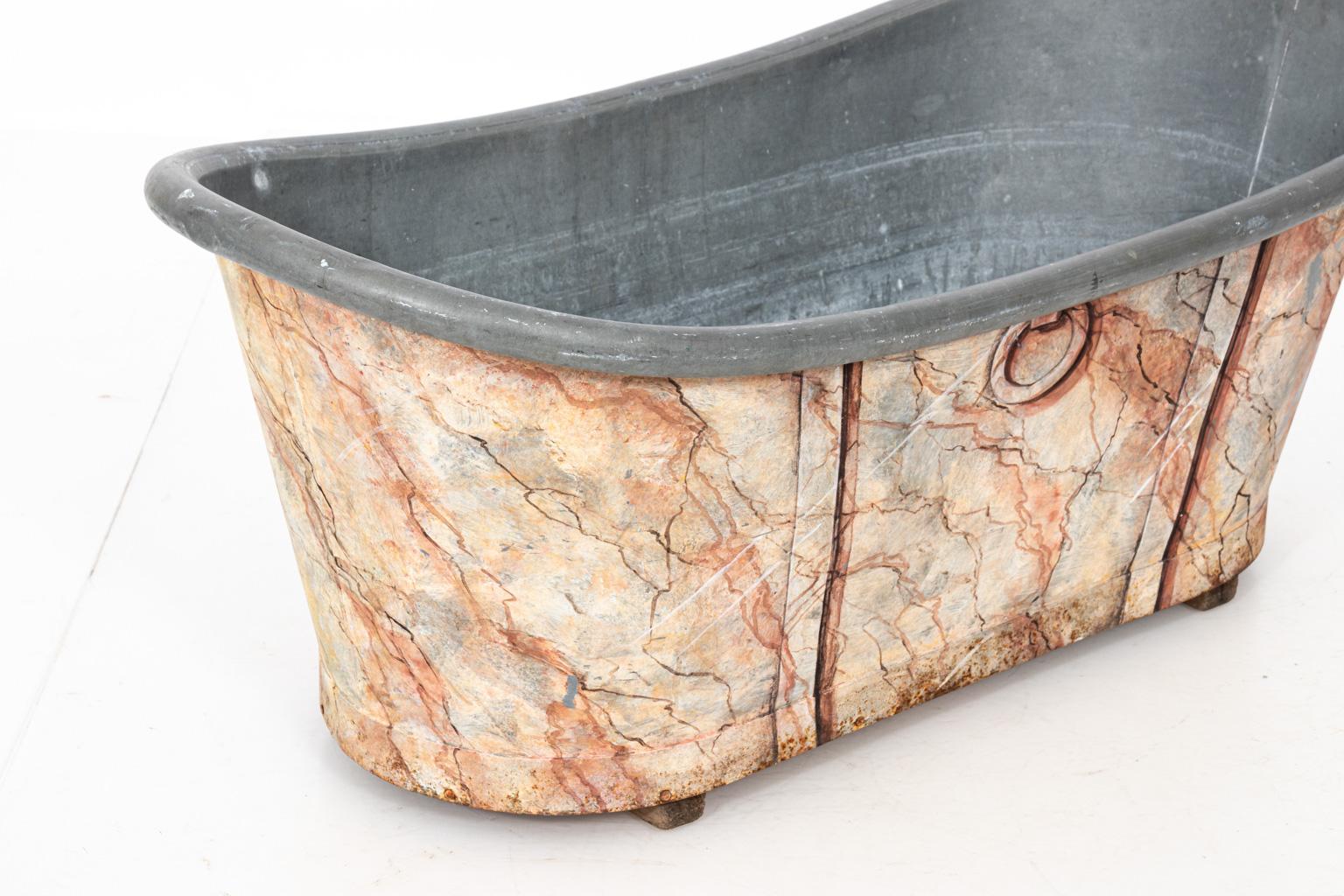 Painted Faux Marble Tub 2