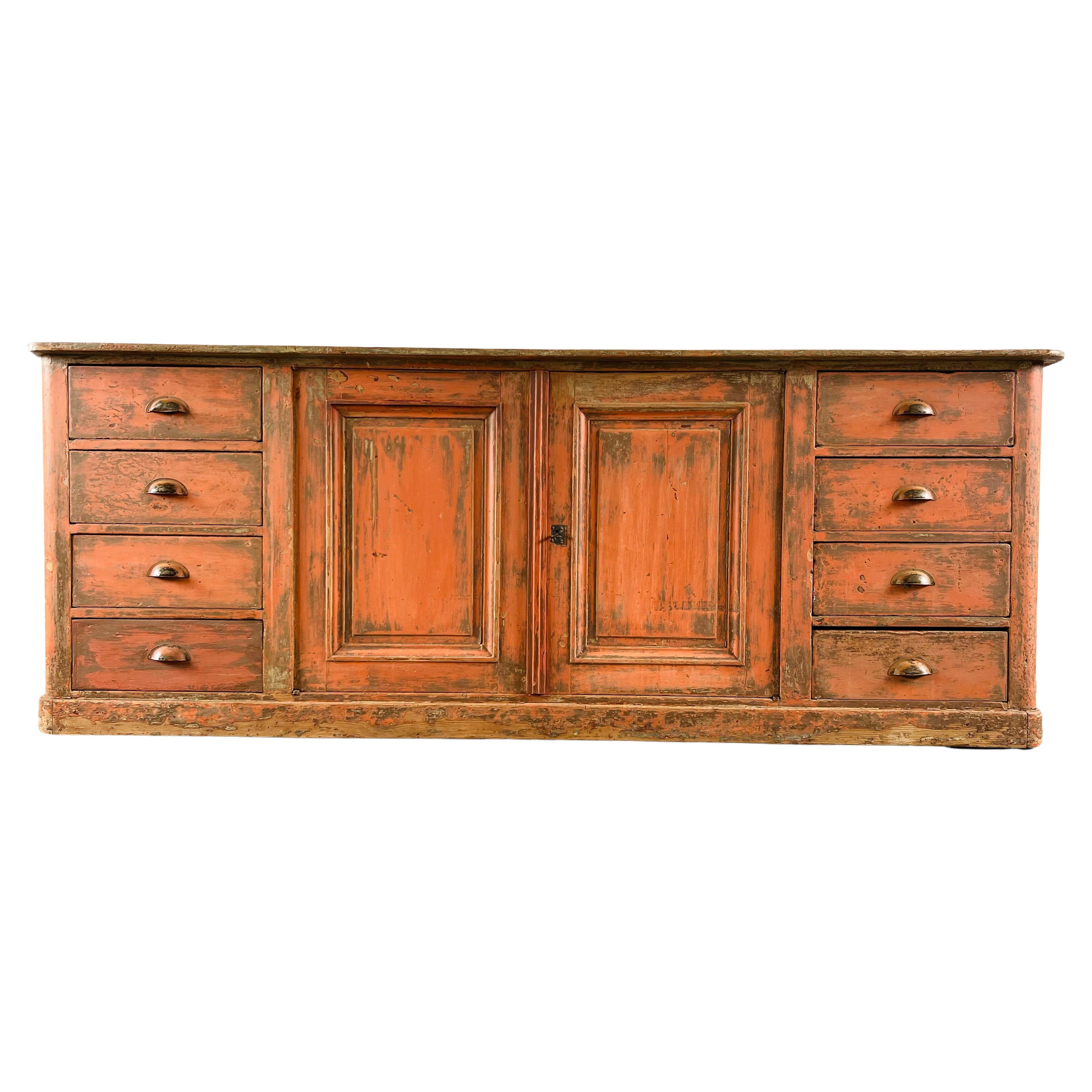 Painted Flemish Sideboard