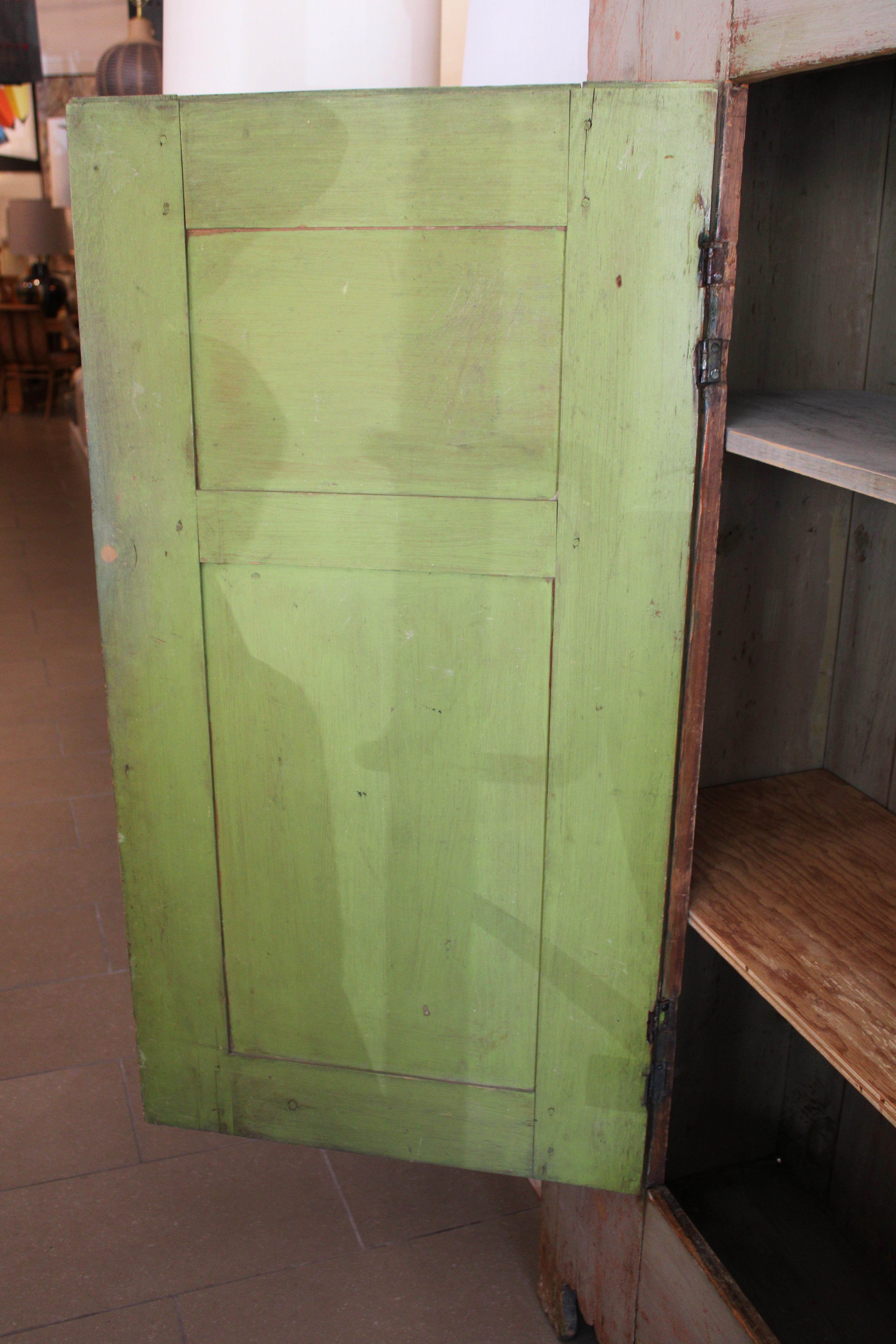 Painted Folk Art Americana Sideboard For Sale 5