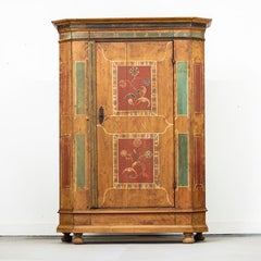Painted Folk Art Bridal Cabinet 1764