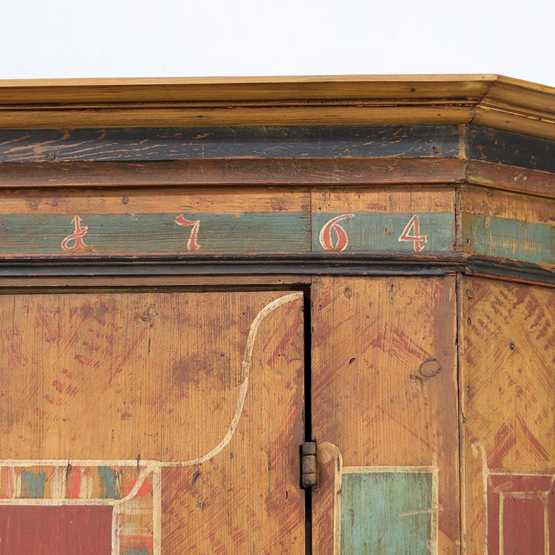 Allemand Cabinet de mariage peint d'art populaire 1764 en vente