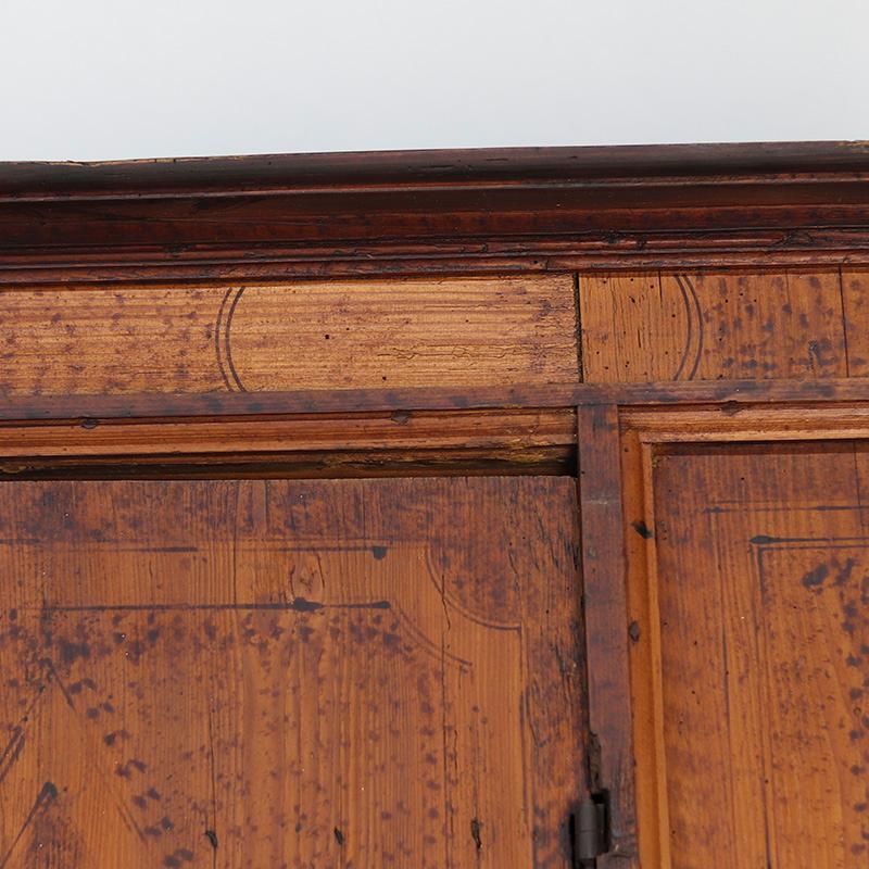 Armadietto da sposa dipinto in stile folkloristico 1773 in vendita 9