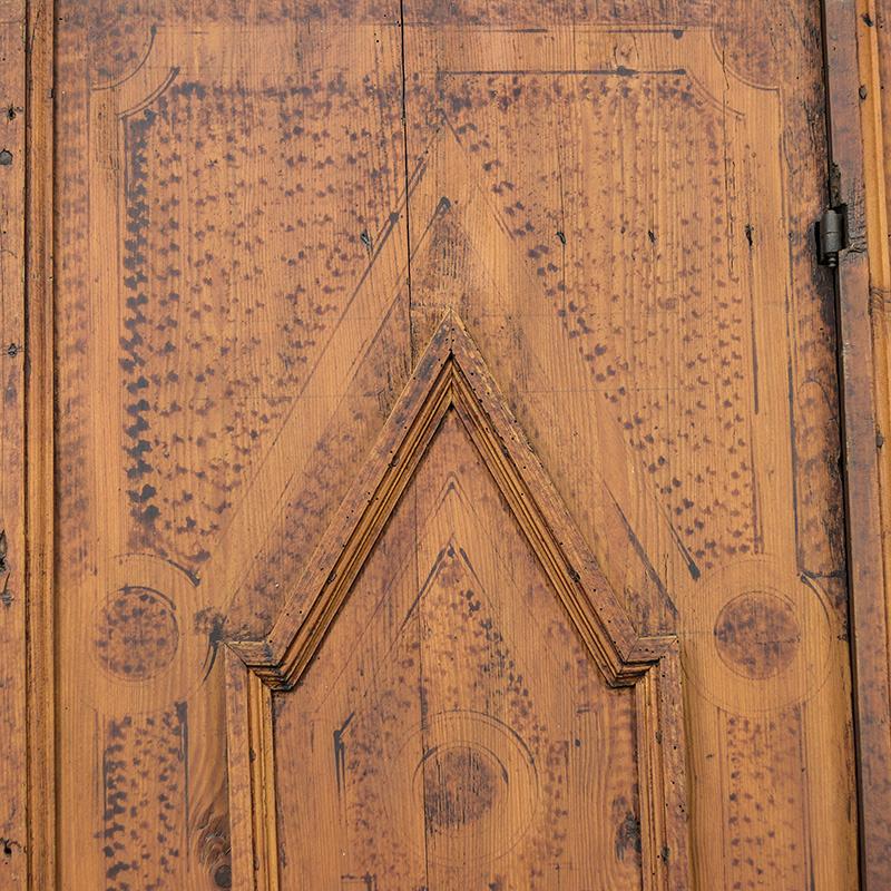 Arte popolare Armadietto da sposa dipinto in stile folkloristico 1773 in vendita