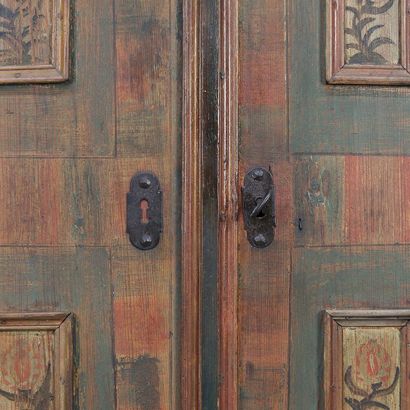 Allemand Cabinet de mariage peint d'art populaire 1790 en vente