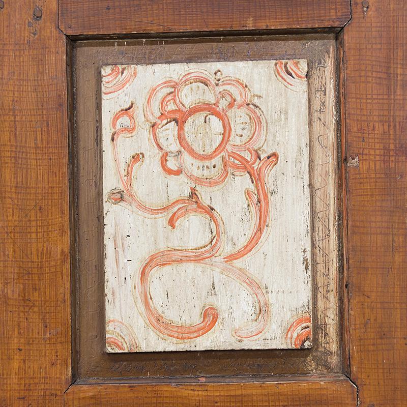 Gabinete Nupcial de Arte Popular Pintado 1806 Arte popular en venta