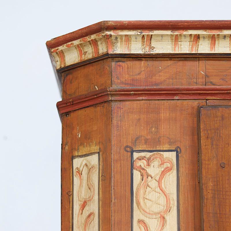 Gabinete Nupcial de Arte Popular Pintado 1806 Alemán en venta
