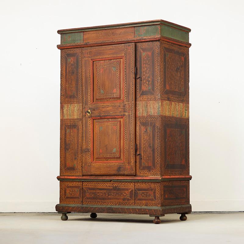 Gabinete Nupcial de Arte Popular Pintado 1816 en venta 3