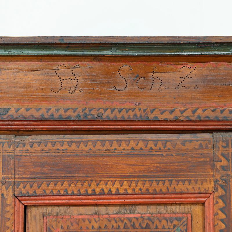 Gabinete Nupcial de Arte Popular Pintado 1816 en venta 4
