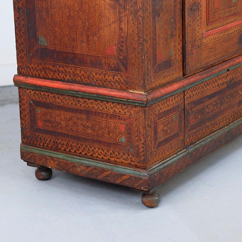 Gabinete Nupcial de Arte Popular Pintado 1816 en venta 7