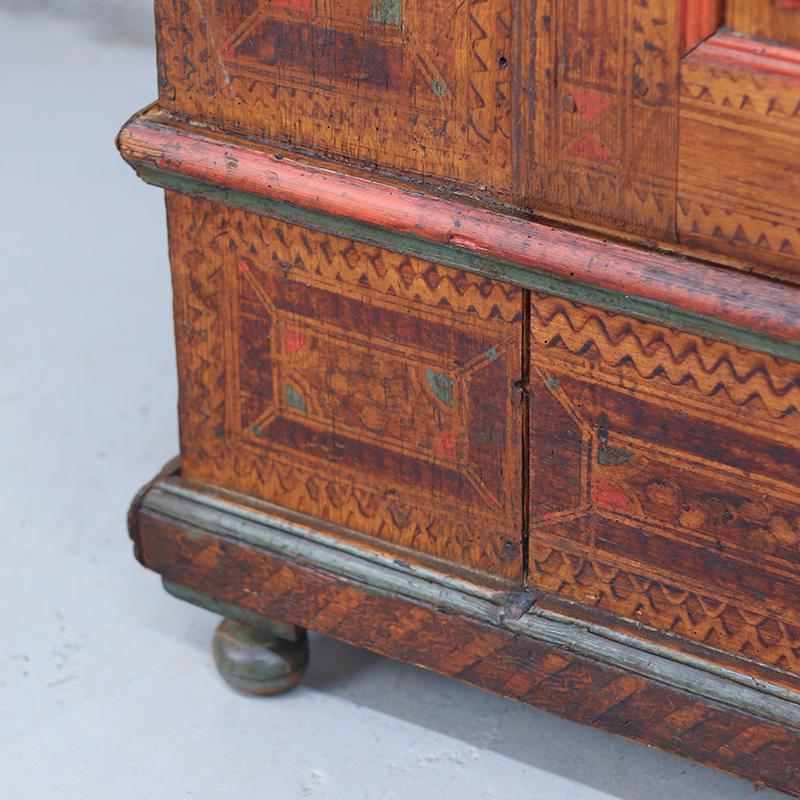 Gabinete Nupcial de Arte Popular Pintado 1816 en venta 10