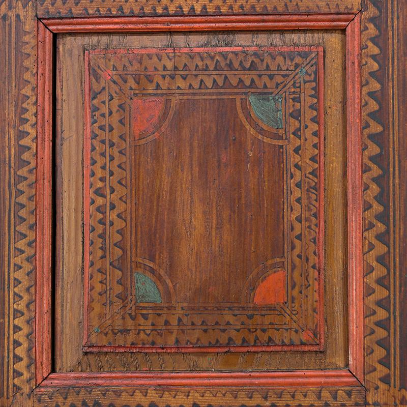 Gabinete Nupcial de Arte Popular Pintado 1816 Pintado a mano en venta