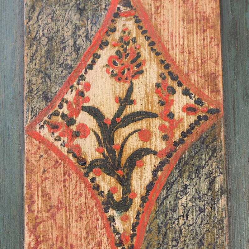 Armadietto da sposa dipinto in stile folkloristico 1846 3