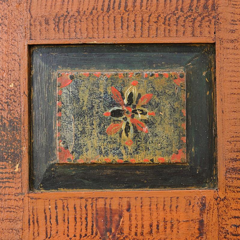 Armadietto da sposa dipinto in stile folkloristico 1846 1